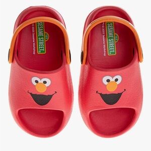 Sesame Street Kids Red and Orange Sandals
